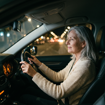 Driving home after dark