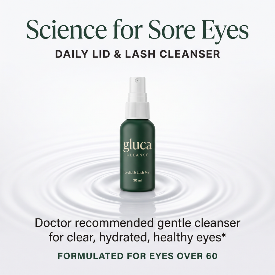 Gluca Relieving Eyelid Cleanser Spray Restores Dry Eyes